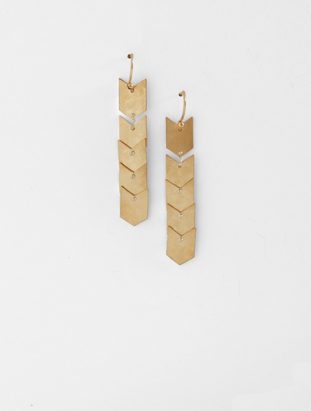 chevron earrings