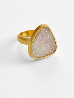 nina nguyen amelia white druzy ring