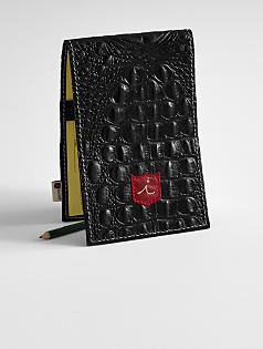 croc embossed yardage book + scorecard holder