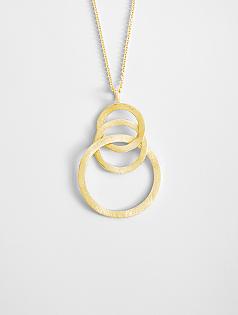 symbolic hoop necklace