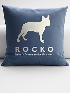 personalized pet silhouettes throw pillow cover
