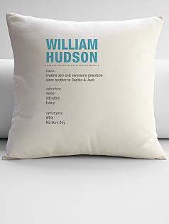 personalized name meaning throw pillow cover
