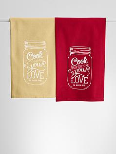 personalized mason jar kitchen towel