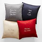personalized silk throw pillows