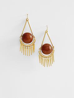 jenny bird earth angel wood earrings