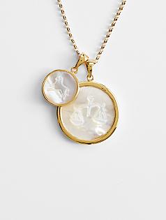 asha zodiac pendant