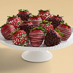 Full Dozen Gourmet Dipped Christmas Strawberries
