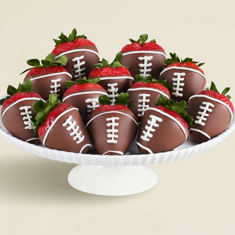Full Dozen Hand-Dipped Football Strawberries