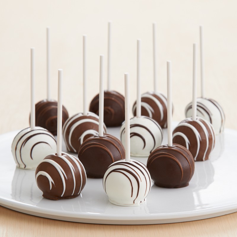 12 Handmade Swizzled Cake Pops