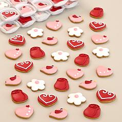 Valentine's Day Mini Cookies 30 Piece Assortment