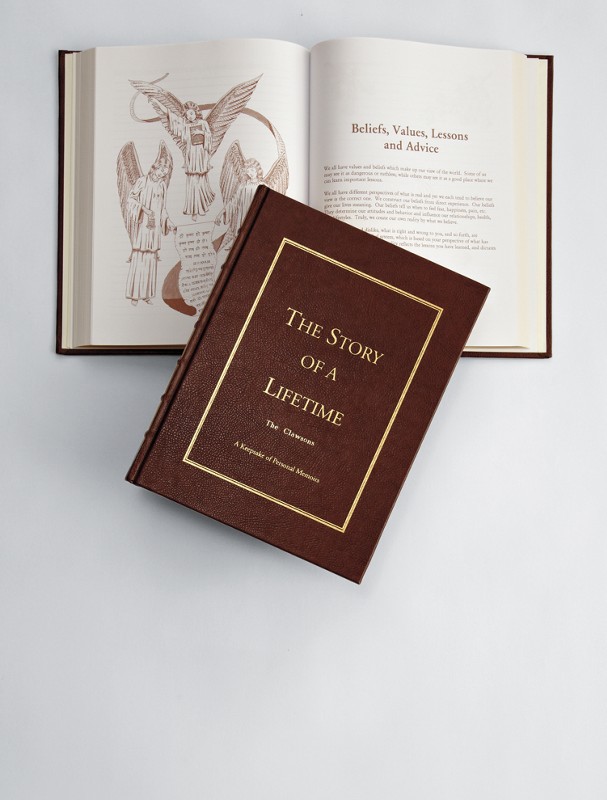 leather bound story of a lifetime