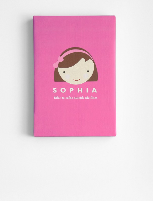 personalized kid's faces wall art