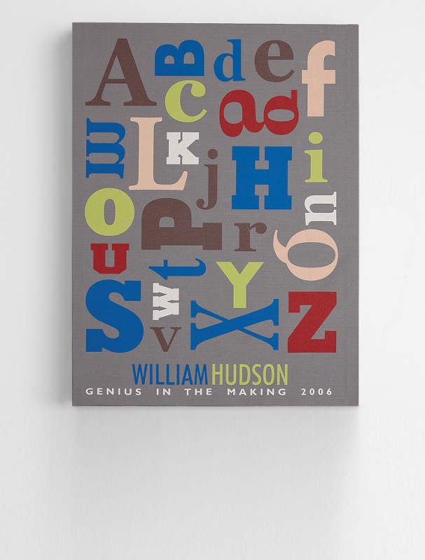 alphabet jumble wall art