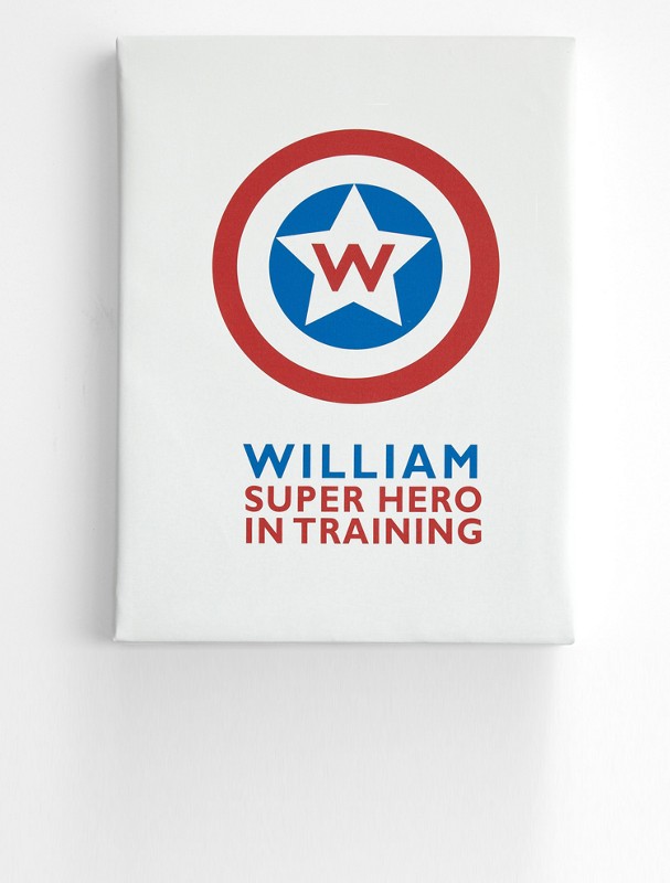 superhero in training wall art