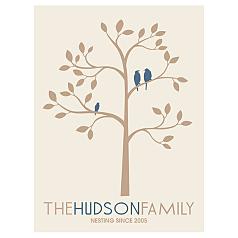 personalized family tree wall art