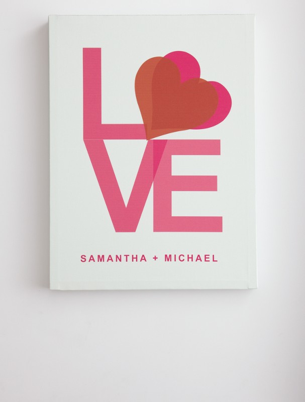personalized love wall art