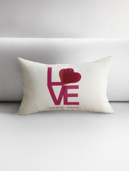 personalized love throw pillow cover