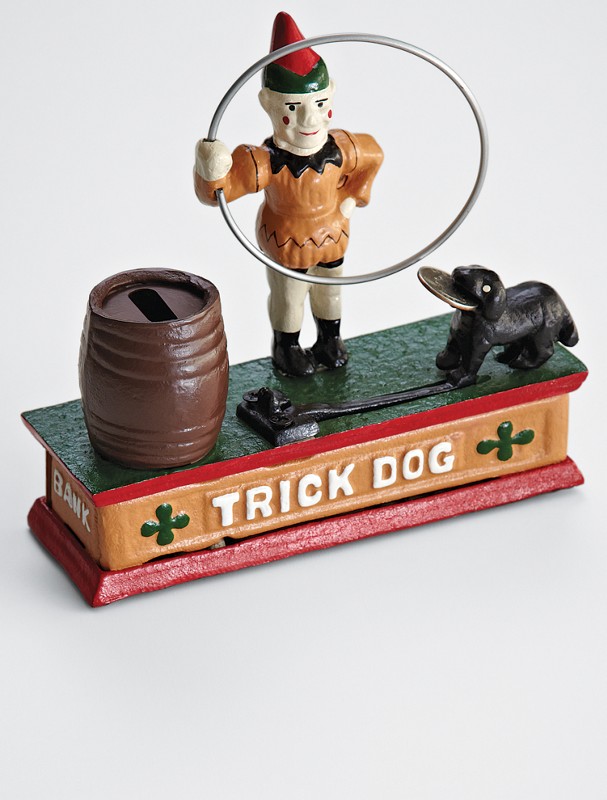 vintage style doggie coin bank