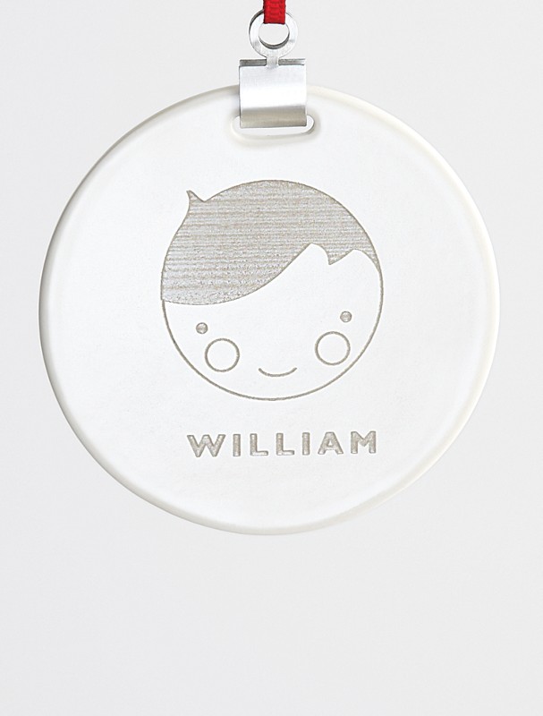 ceramic ornament kid's faces