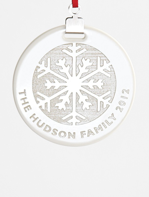 ceramic ornament snowflake