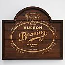 home pub bulldog wooden sign
