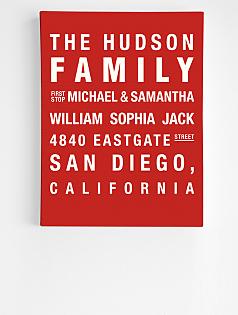 personalized family establishment wall art