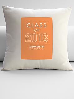 personalized class of 2013 throw pillow cover