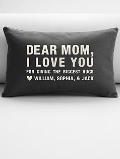 personalized dear mom throw pillow cover