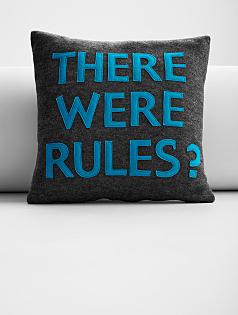 eco pillow - there were rules
