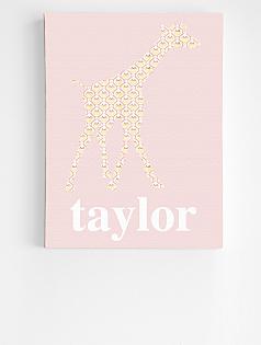 personalized patterned vintage animals wall art