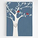 personalized tree initials wall art