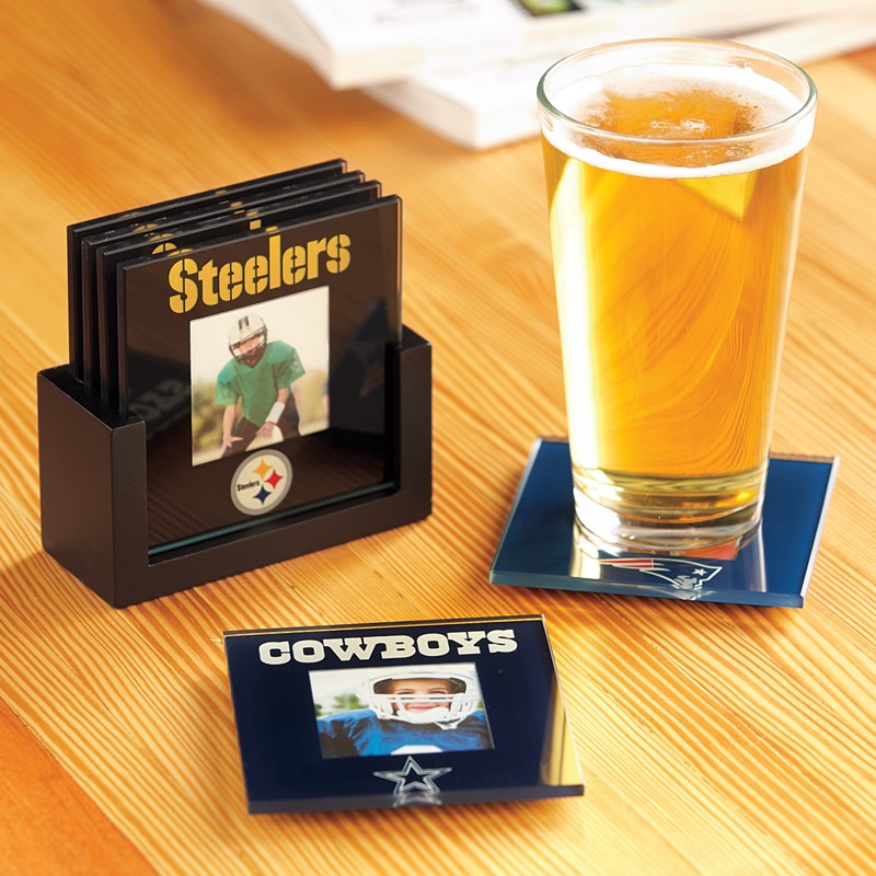 NFL photo coasters