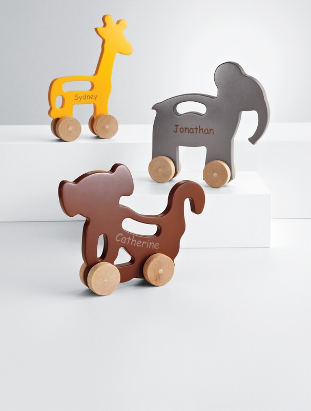 recycled wood animal toy
