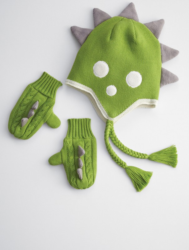 animal hat + mitten set