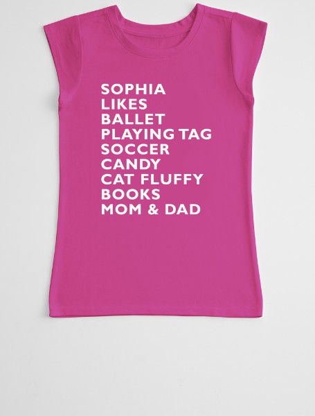 likes girl's t-shirt