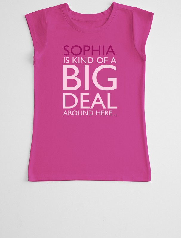 kind of a big deal girl's t-shirt