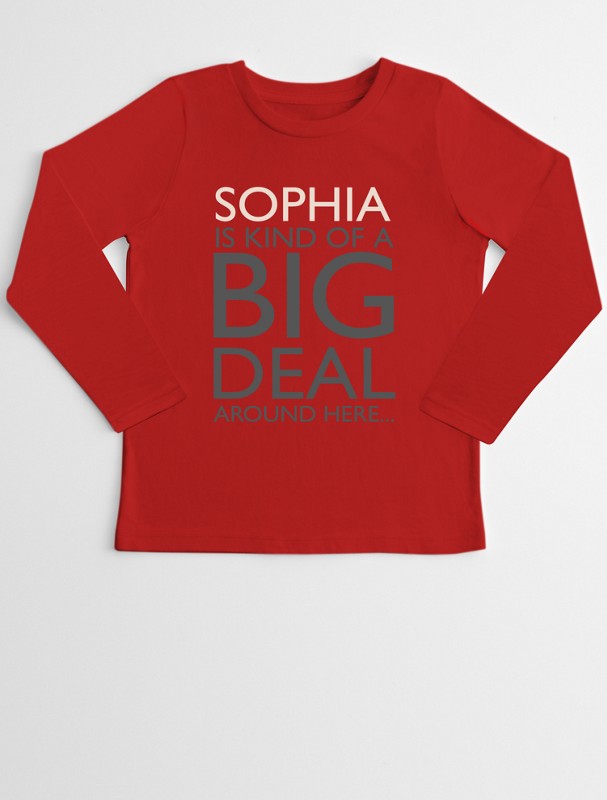 kind of a big deal kid's long sleeve t-shirt