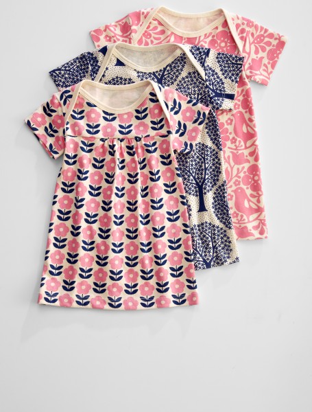 winter water factory rocking horse baby dress