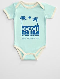beach bum baby one piece