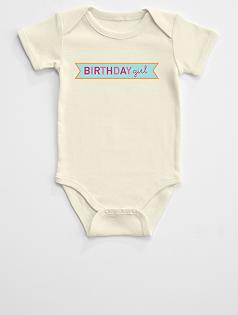 birthday girl baby one piece
