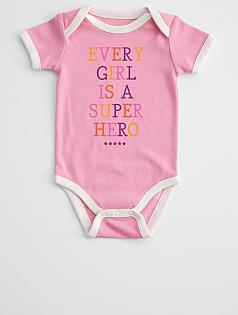 every girl is a superhero baby one piece