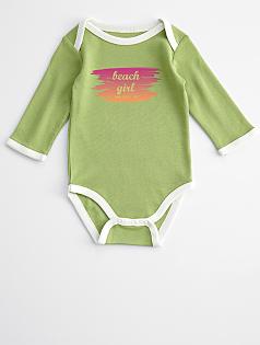 girl graphic baby long sleeve one piece