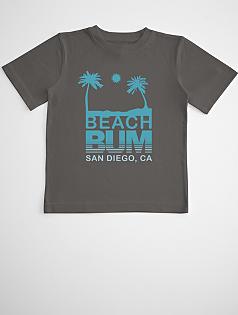 beach bum boy's t-shirt