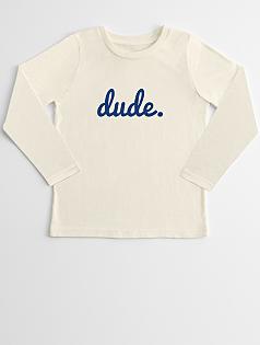 dude kid's long sleeve t-shirt