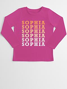 name repeat kid's long sleeve t-shirt