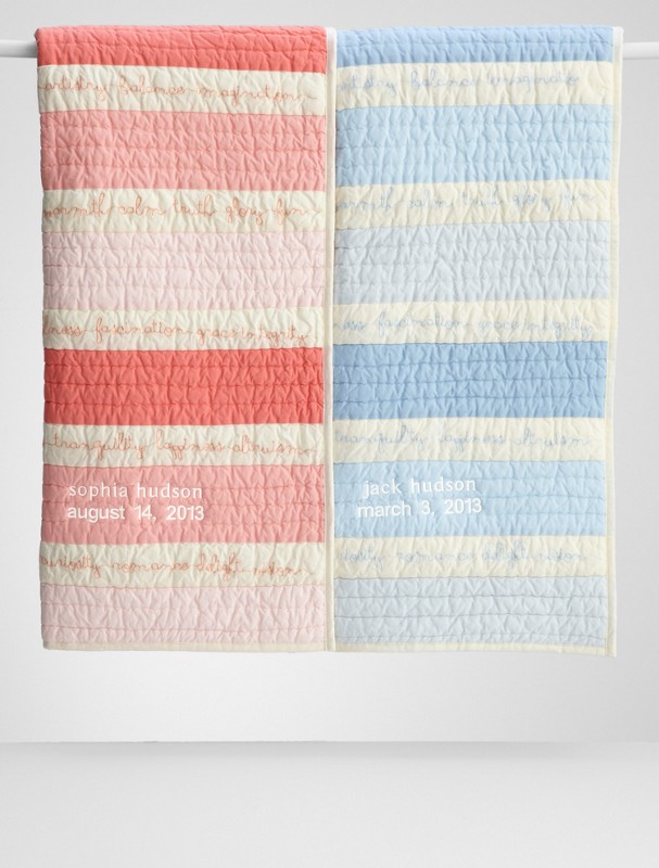 100 good wishes baby quilt