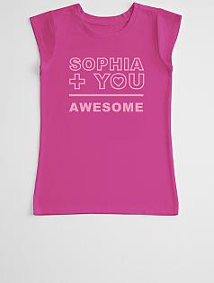 awesome addition girl's t-shirt