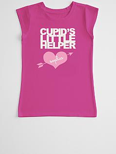 cupid's little helper girl's t-shirt