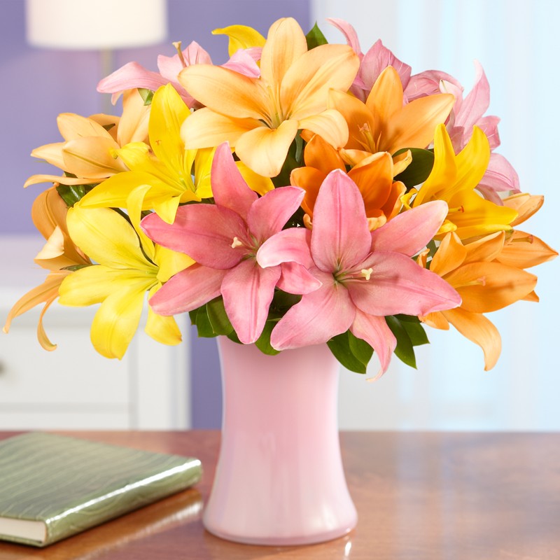 Royal Spring Lilies for Mom