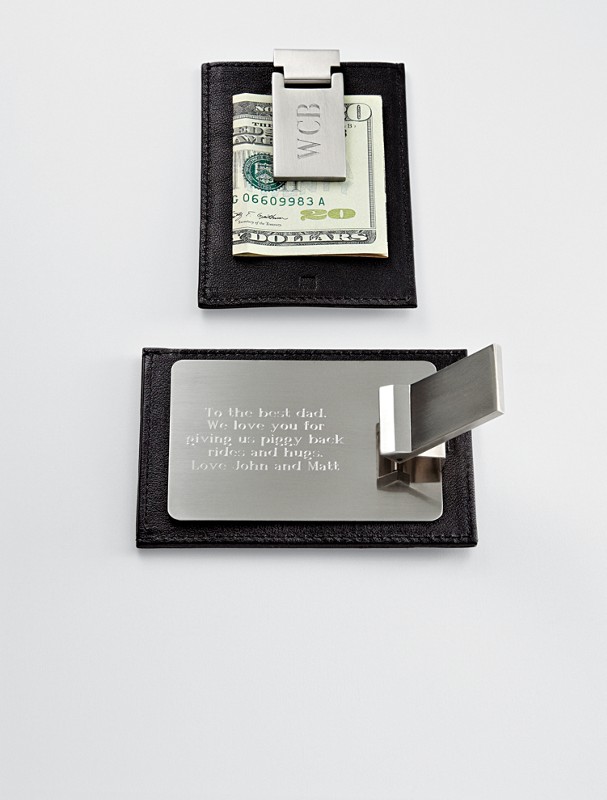 hidden message money clip wallet